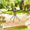 Runder Gartentisch in Rattanoptik Bild 2