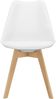 en.casa 2x Esszimmerstuhl 'Milano', weiß, Holzgestell, Designstuhl-Set Bild 2