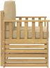 vidaXL 2 Stück Outdoor-Sofagarnitur Polyester Weiß und Beige 3439090 Bild 4