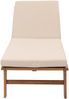 Sonnenliege HWC-N48, Gartenliege Relaxliege Liegestuhl, Massiv-Holz Akazie MVG-zertifiziert ~ Kissen creme-beige Bild 5