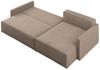 Ecksofa Schlafsofa Sofa LOUIS Stoff Scala Beige Ottomane Rechts Bild 3
