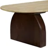 Vente-unique - VORELIA Couchtisch Stein Beige - B 60 cm x H 40 cm x L 120 cm Bild 4
