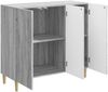 vidaXL Sideboard Graues Sonoma 89 x 34,5 x 80 cm Holzwerkstoff 894651 Bild 3