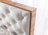 Boxspringbett Schlafzimmerbett MAXIMO 120x200cm in Stoff Torre Creme Bild 3