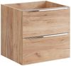 Waschtischunterschrank 80cm mit Keramik-Aufsatzbecken TOSKANA-56 in Wotaneiche B/H/T ca. 81/74,5/46 cm Bild 2