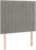 vidaXL Boxspringbett mit Matratze Hellgrau 80x200 cm Samt, Härtegrad: H2 [3137929] Bild 5