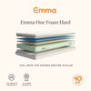 Emma 'One Hart' Viscoschaum-Matratze, 180x200 cm, 85 % Polyester / 15 % Polypropylen, Weiß Bild 4