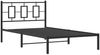vidaXL Bettgestell mit Kopfteil Metall Schwarz 107x203 cm 374237 Bild 3