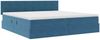 vidaXL Aufbewahrungsbett mit Matratze Dunkelblau 200 x 200 cm Samt 3370783 Bild 5
