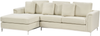 Ecksofa Polsterbezug beige rechtsseitig OSLO Bild 4