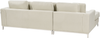 Ecksofa Polsterbezug beige rechtsseitig OSLO Bild 5
