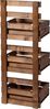 dobar Wandregal, flexibles 3-stufiges Wandregal, Braun Bild 4