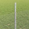 vidaXL Zaun mit Pfosten Silber 3336348 Bild 4