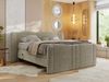 Elektrisch Boxspringbett Multipocket-Matratzen, elektrisch verstellbar, Polsterbett mit Bettkästen - FORTINA - 160 x 200 cm - Dunkelbeige Struktur - H3 Bild 3