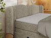 Elektrisch Boxspringbett Multipocket-Matratzen, elektrisch verstellbar, Polsterbett mit Bettkästen - FORTINA - 160 x 200 cm - Dunkelbeige Struktur - H3 Bild 5
