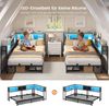 MSMASK Daybett Schlafsofa mit LED-Beleuchtung und Steckdose, Kinderbett, Jugendbett (1 tlg), Bett mit Metallrost, 90x190cm Bild 4