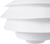 'Congo' Hängeleuchte Weiß Kunststoff Schirm in Blumenform Rose Kinderzimmer Beleuchtung Spiral-Optik Modernes Design Bild 5