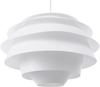 'Congo' Hängeleuchte Weiß Kunststoff Schirm in Blumenform Rose Kinderzimmer Beleuchtung Spiral-Optik Modernes Design Bild 1