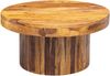 Wohnling Couchtisch 60 x 30 x 60 cm Sheesham Massivholz Sofatisch Bild 2