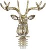 Flaschenverschluss mit Hirsch Polyresin Goldfarben Chic Antique 52045013 Bild 1