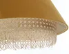 BPS Koncept 0SE0-006 Hängeleuchte SENSEI Texil aus Velourss auf PVC-Kunststoff gelb, beige 1xE27 60W H:105cm Ø40cm dimmbar Bild 4