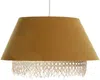 BPS Koncept 0SE0-006 Hängeleuchte SENSEI Texil aus Velourss auf PVC-Kunststoff gelb, beige 1xE27 60W H:105cm Ø40cm dimmbar Bild 2