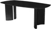 Vente-unique - TAMENIA Esstisch Holz, Platte Schwarz - B 100 cm x H 76 cm x L 200 cm Bild 3