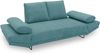 DOMO. collection Sofa 700 001, 2-Sitzer mit Federkernpolsterung und Schlaffunktion, verstellbare Armlehnen, 2er Couch, Polstergarnitur, 210 x 97 x 94 cm (BxTxH), türkis Bild 3