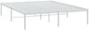 vidaXL Bettgestell Metall Weiß 140x200 cm 350914 Bild 3