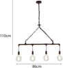 Luce Design Amarcord S4 Pendelleuchte 4-flammig ECO Light rostfarbig Bild 4