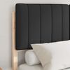 vidaXL Bettgestell mit gepolstertem Kopfteil Schwarz 120 x 200 cm 3405549 Bild 3