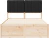 vidaXL Bettgestell mit gepolstertem Kopfteil Schwarz 120 x 200 cm 3405549 Bild 5