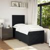 vidaXL Boxspringbett mit Matratze Schwarz 90x190 cm Samt 3293088 Bild 3