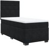 vidaXL Boxspringbett mit Matratze Schwarz 90x190 cm Samt 3293088 Bild 5