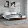 vidaXL Bettgestell ohne Matratze Braun Eiche 120x200 cm Holzwerkstoff 832260 Bild 4