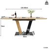 STILVORA Esstisch ausziehbar Küchentisch Holzoptik Ausziehtisch mit flügelförmigen Beine (Küchen- & Wohnzimmertisch mit Holzoptik und flügelförmigen Beinen, 1-St, 120-160×80×76cm), Esstisch Teleskoptisch Bild 4