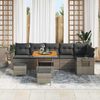 vidaXL Gartensofa-set 9 pcs Grau Poly-Rattan 3361763 Bild 3