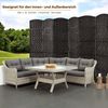 COSTWAY Paravent, Outdoor 6 TLG. Raumteiler 273x180cm klappbar Bild 2