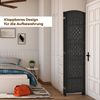 COSTWAY Paravent, Outdoor 6 TLG. Raumteiler 273x180cm klappbar Bild 3