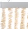 vidaXL Fliegenvorhang Beige und Weiß 56x185 cm Chenille 377339 Bild 4
