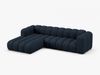 Micadoni Modulares Ecksofa Lupine 4-Sitzer Links Boucle Baloo Dunkelblau Bild 2