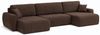 Kaiser Möbel Ecksofa mit Schlaffunktion und Bettkasten Ariel UXL aus Cordstoff Poso, U-Form,pflegeleichter Cordstoff,hoher Sitzkomfort Bild 3