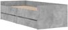 vidaXL Bettgestell mit Schubladen Betongrau 90x200 cm 3207346 Bild 4