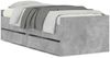 vidaXL Bettgestell mit Schubladen Betongrau 90x200 cm 3207346 Bild 2