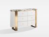 Livin Hill Stilig ST920 Kommode, MDF, Kunstmarmor, Edelstahl, 85 x 40 x 140 cm Bild 2