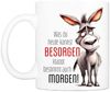 Cadouri Tasse mit Spruch WAS DU HEUTE KANNST BESORGEN Kaffeetasse Büro Arbeit, Keramik, Kaffeebecher, Geschenkidee Arbeitskollege, lustig, Humor, 330 ml Bild 2