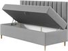 Boxspringbett Chapeni 'Junior 2' , rot, 90x200 cm Bild 3