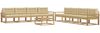 vidaXL Outdoor-Sofagarnitur 9 pcs Weiß und Beige 79 x 79 x 37 cm 3386237 Bild 2