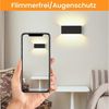ZMH LED Außen-Wandleuchte Wandlampe Modern Up Down Außen Garten, LED fest integriert, warmweiß Bild 3