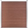 vidaXL Gartenzaun WPC 1737x186 cm Braun 3053215 Bild 2